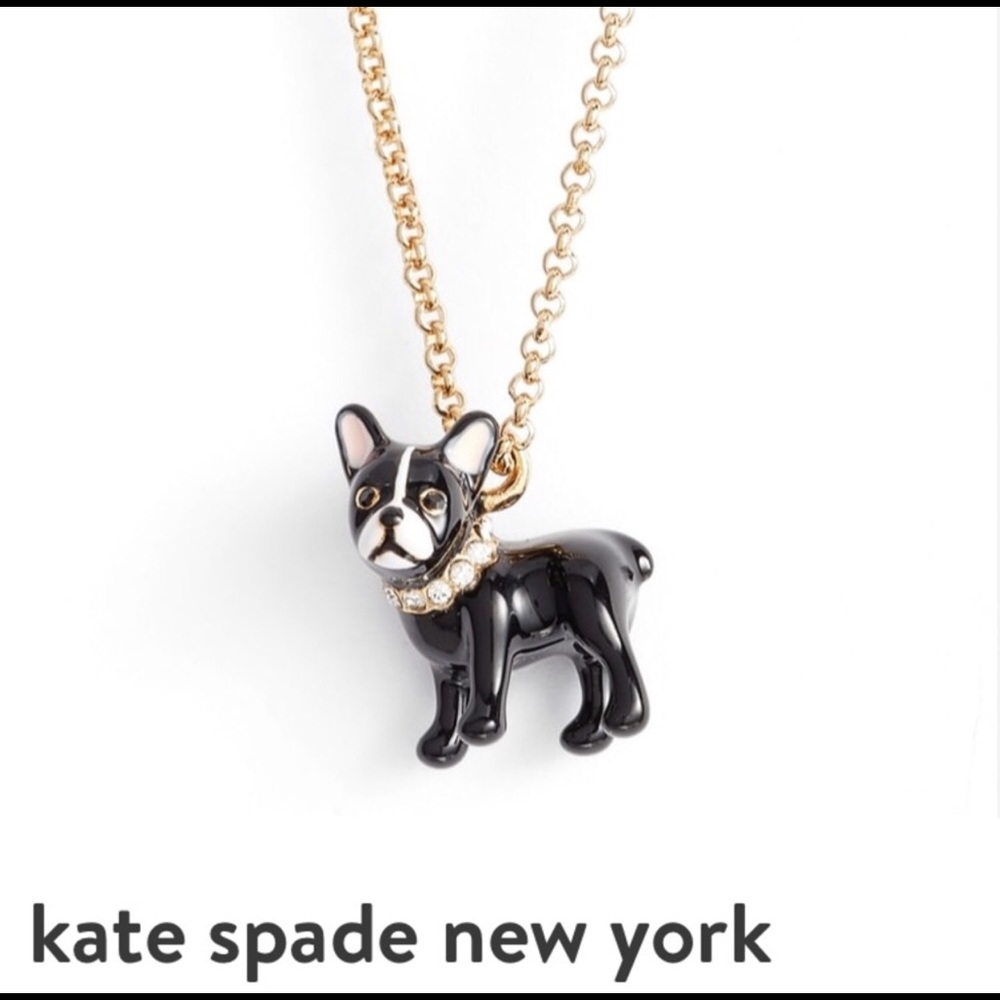 Kate Spade Boston Terrier/Frenchie Necklace
